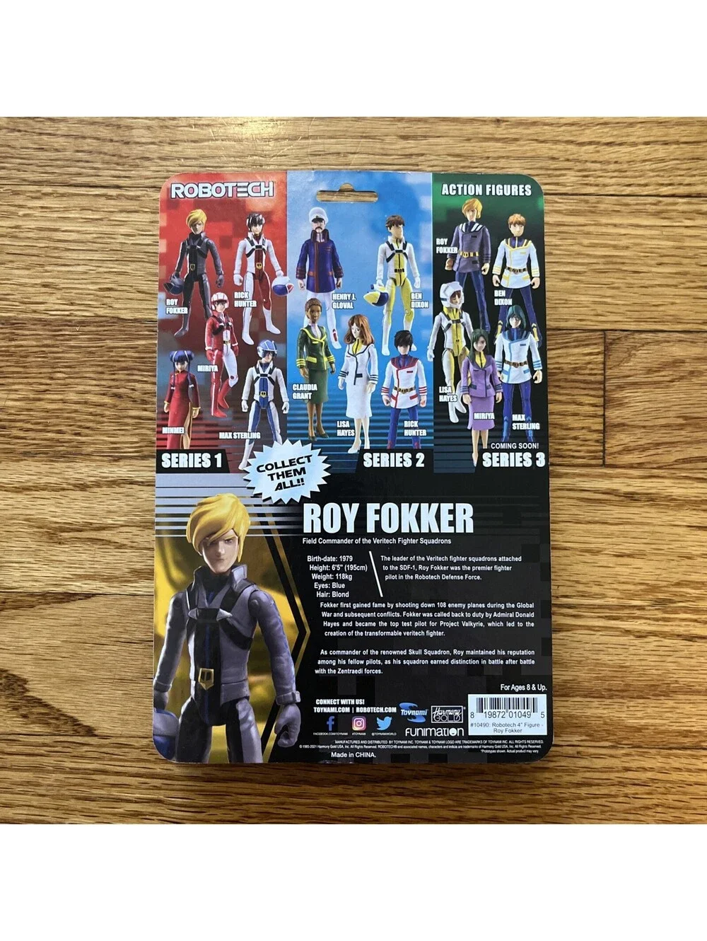 Robotech Macross Field Commander Roy Fokker Figure Toynami Harmony Gold Series 1